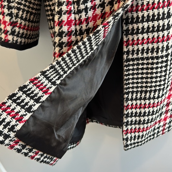 Talbots Herringbone Contrast Trim Coat, Size 18 - Picture 9 of 9